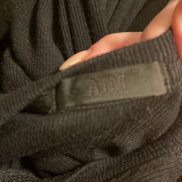 ATM Anthony Thomas Melillo Ribbed Knit Midi Sweater Dress - Black - XS - Picture 4 of 8